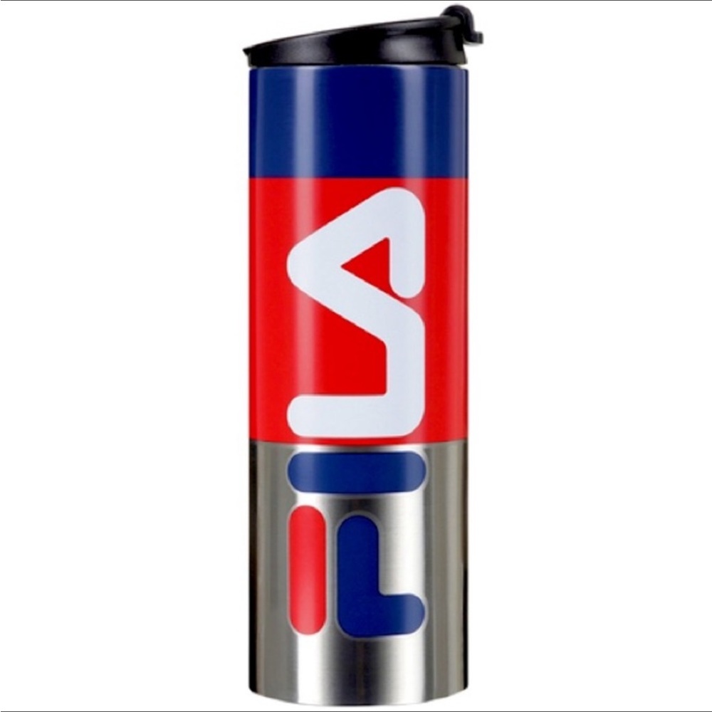 FILA 7. NEW FILA Horizontal Stripe Stainless Steel Travel Mug